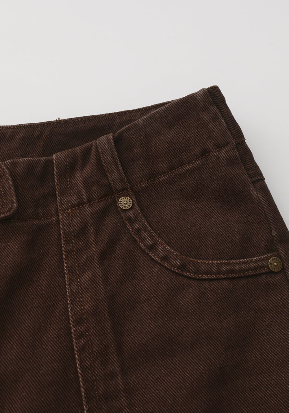 NyDkyel丨Vintage Washed Denim Capris-Brown - PSYLOS 1, NyDkyel丨Vintage Washed Denim Capris-Brown, Pants, NyDkyel, PSYLOS 1